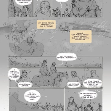Bandes dessinées, storyboard, vikings