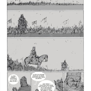 Bandes dessinées, storyboard, vikings