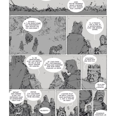 Bandes dessinées, storyboard, pavie