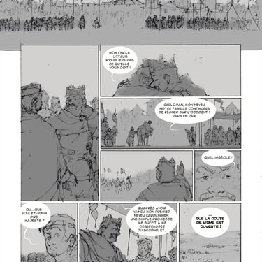 Bandes dessinées, storyboard, carloman