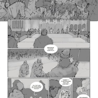 Bandes dessinées, storyboard, rome