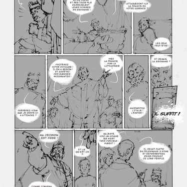 Bandes dessinées, storyboard, charles-le-chauve