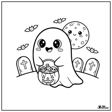 halloween ghost coloring pages