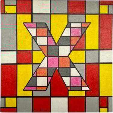 Toile tableau lampe Ligne couleurs maxime Risbourque