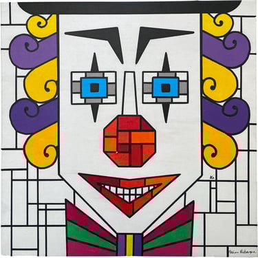 Toile tableau lampe Ligne couleurs maxime Risbourque