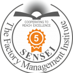 Sensei 5 Dan - Factory Management Institute Certification Badge