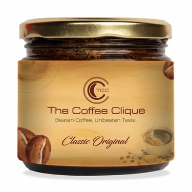 beaten coffee for cappuccino