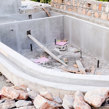 Obra nueva de piscina en chalet de Valencia