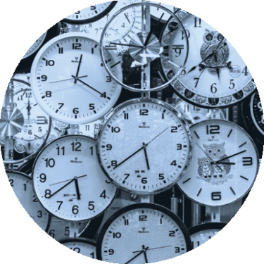 a bunch of clocks