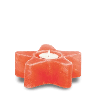Himalayan pink salt candle holder star design