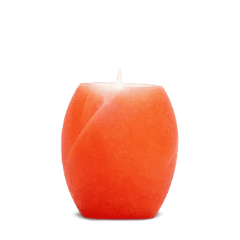 Pink salt candle holder oval shape export quality