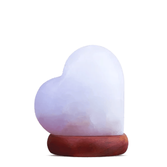 Pink salt lamp heart shape inch wholesale