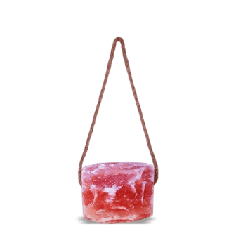 Square animal lick salt block for cattle and dairy animals, rich in natural minerals