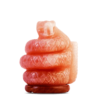 Himalayan pink salt lamp spiral design inch