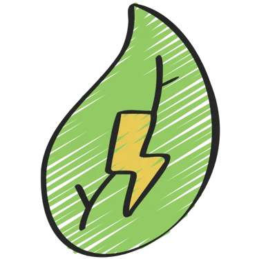 Logo dessiné de l'efficacité énergétique d'un artisan électricien RGE Qualipac à Magnac