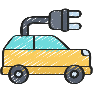 Logo voiture électrique électricien à Magnac