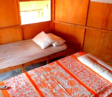 inside standard max 3 bungalow ac shared bathroom ras shitan nuweiba egypt