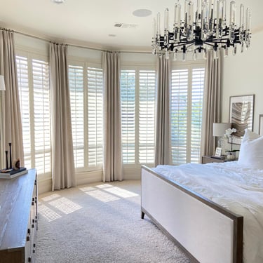 Custom Drapery Curtain Panels French Pleat custom hardware Kasmir Fabric