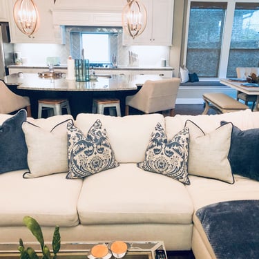 Custom Pillow Covers in Designer Fabric