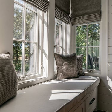 Custom Flat Roman Shades Fabricut Fabric