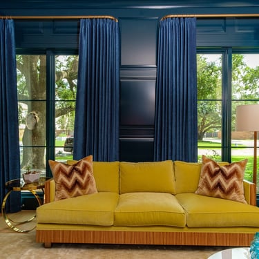Custom Drapery French Pleated curtains Fabricut Fabric, Custom french return rods