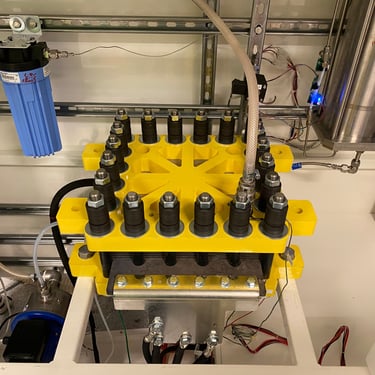 Electrolyser hydrogen production stack