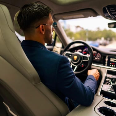 Blue colored suit royal