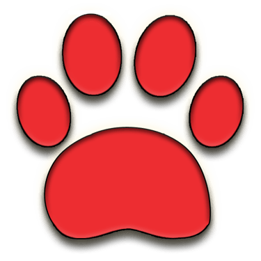 Red paw icon