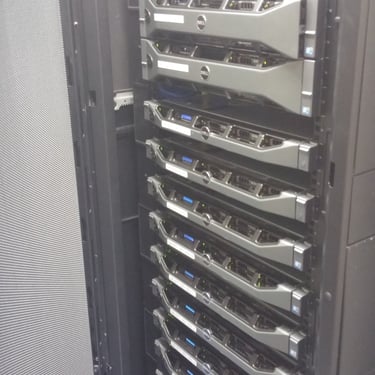 Logic Data Center after reorganization- Front Dell Servers in APC rack View