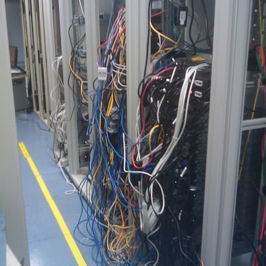 Logic Data Center before reorganization- Back side View