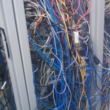 Logic Data Center before reorganization- Back View