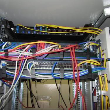 Logic Data Center before reorganization- Front Cisco CITY switches View