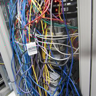 Logic Data Center before reorganization- Back View