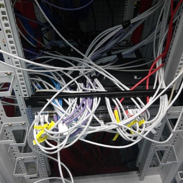 Logic Data Center before reorganization- Front Cisco Switches View