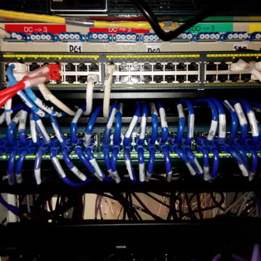 Logic Data Center after reorganization- Front Cisco Switches View