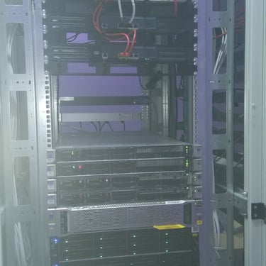 Viber Belarus Server room - Front Servers View