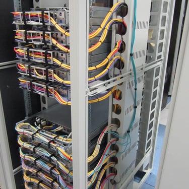 Logic Data Center after reorganization- Back side HP and Cisco Servers View