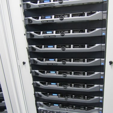 Logic Data Center after reorganization- Front Dell Servers and Blade View