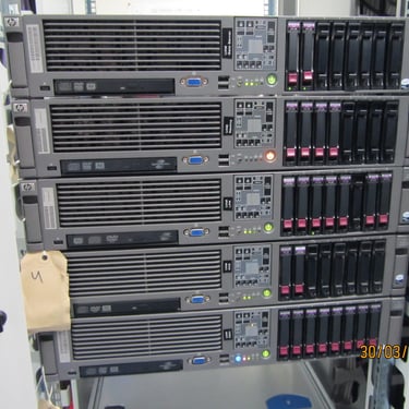 Logic Data Center after reorganization- Front HP Servers View