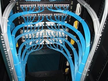 Viber Belarus Server room - Back pach panel View