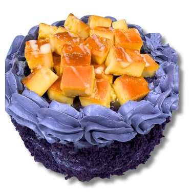 cakefully delish premium cakes ube-flan