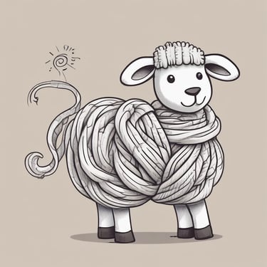 sheep made of yarn Better with Twist
