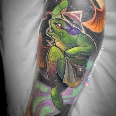 tatuaje de rana japonesa