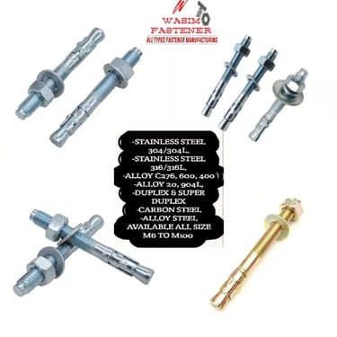 Stainless Steel Wedge Anchors Stainless Steel Sleeve Anchors Stainless Steel Expansion Bolts SS 304