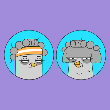 Serie animada de dos palomas conspiranoicas