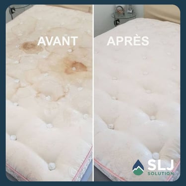 Matelas avant / après nettoyage