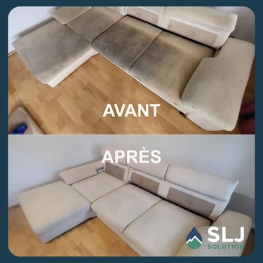 avant / aprés nettoyage canapé à meylan