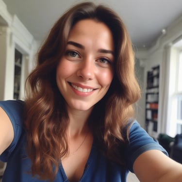 woman wearing black crew-neck shirt