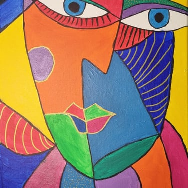 acrylic painting Picasso way pictureup