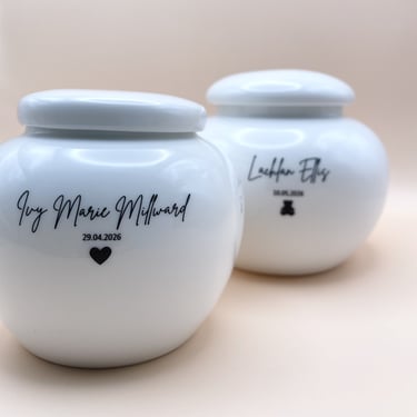 Pure Keepsakes baby memorial urn collection